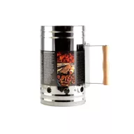 Rozsdamentes grill begyújtó kémény 28 cm