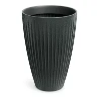   Kaspó LATIA kerek, magasított 40 cm, gránit szürke(TLRO40H/462GR)
